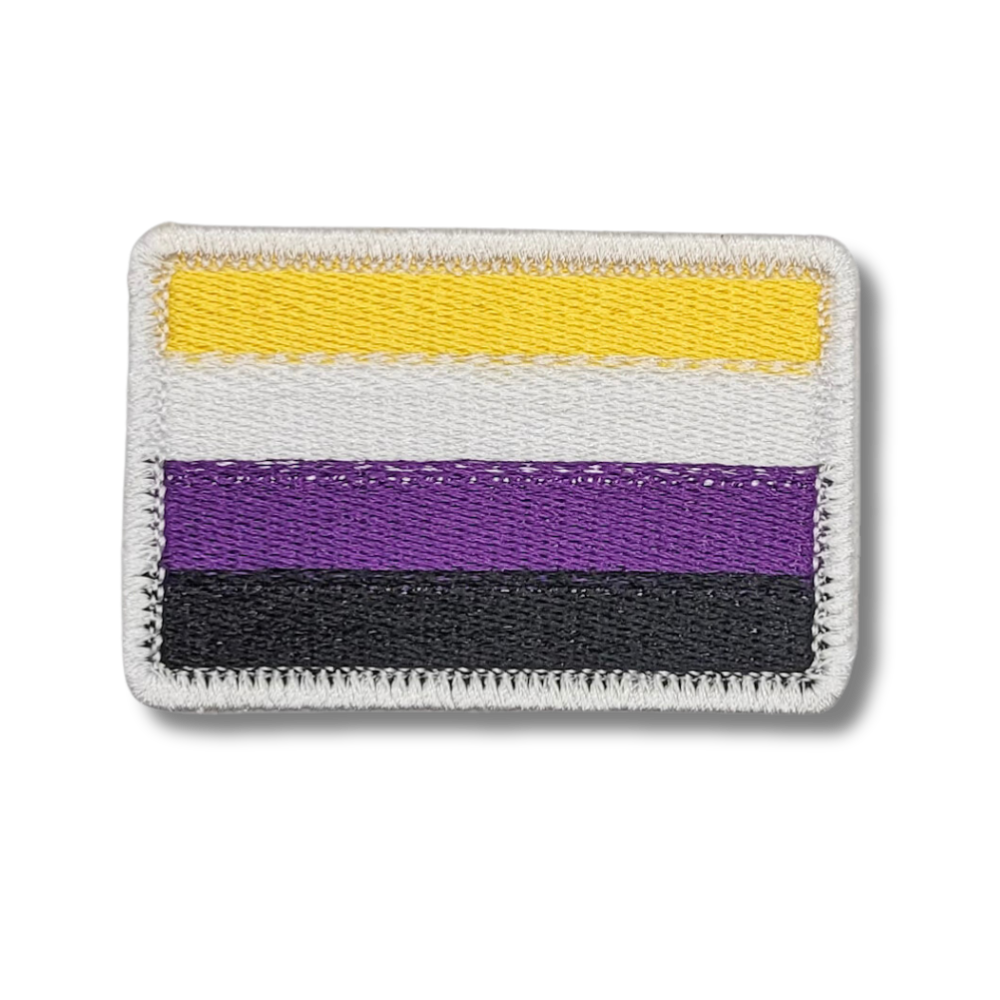 Non-Binary Pride Embroidered Patch
