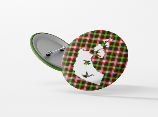 Northwest Territories Tartan Pinback Button