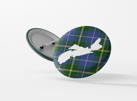 Nova Scotia Tartan Pinback Button