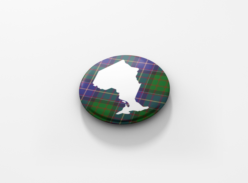 Ontario Tartan Pinback Button