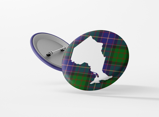 Ontario Tartan Pinback Button
