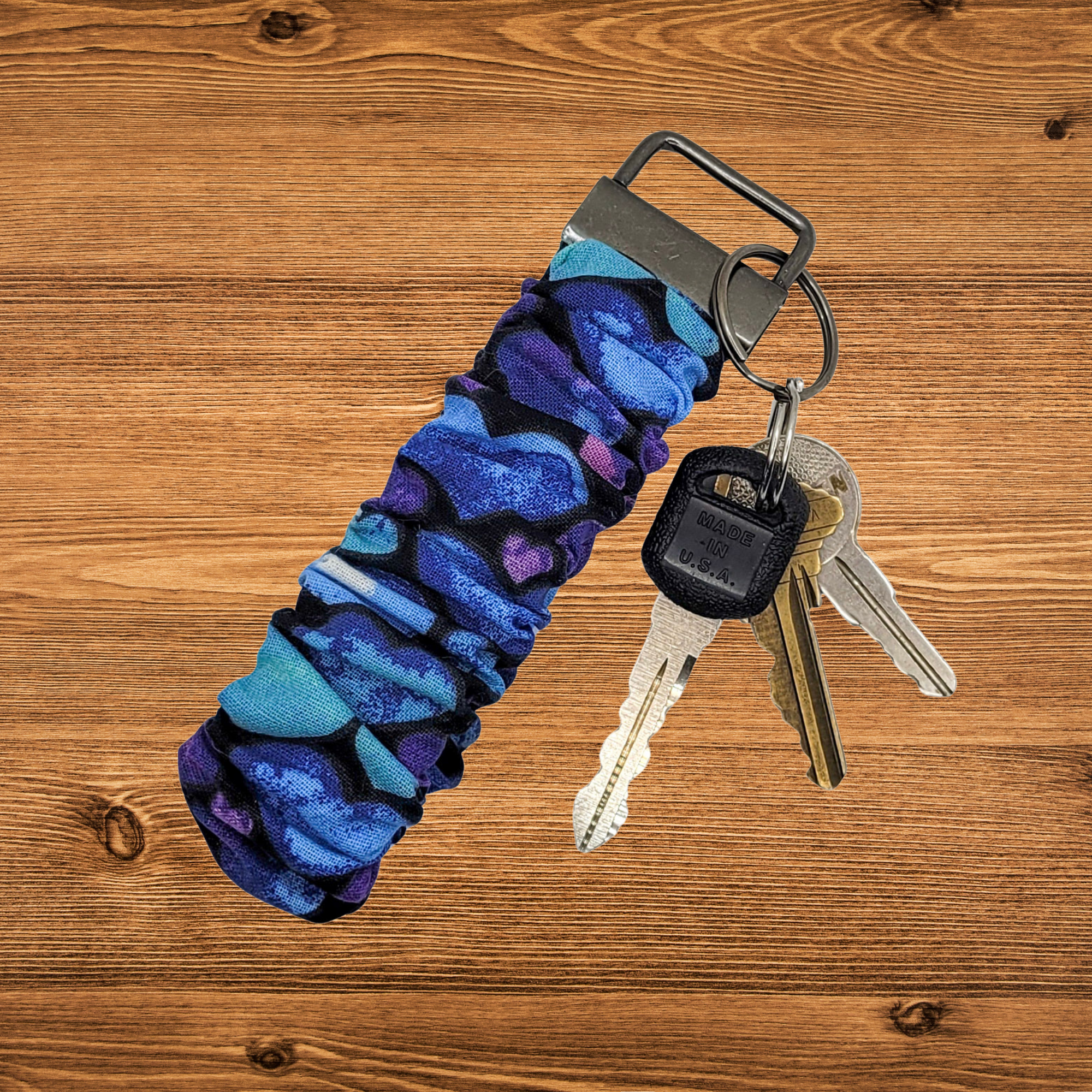 Painted Hearts Scrunchie Wristlet