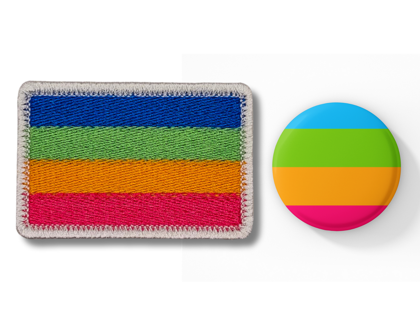 Pangender Pride Flag Patch & Pinback Button