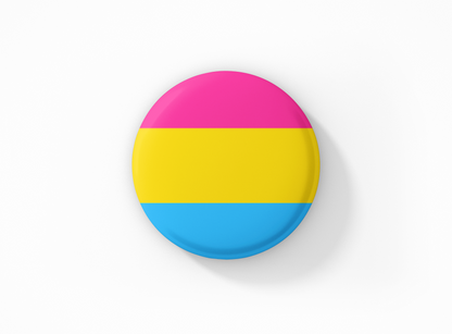 Pansexual Pride Flag & Cat 1.5" Pinback Button Set