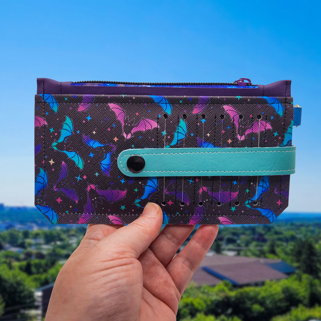 Pastel Bats Vinyl Slim Wallet