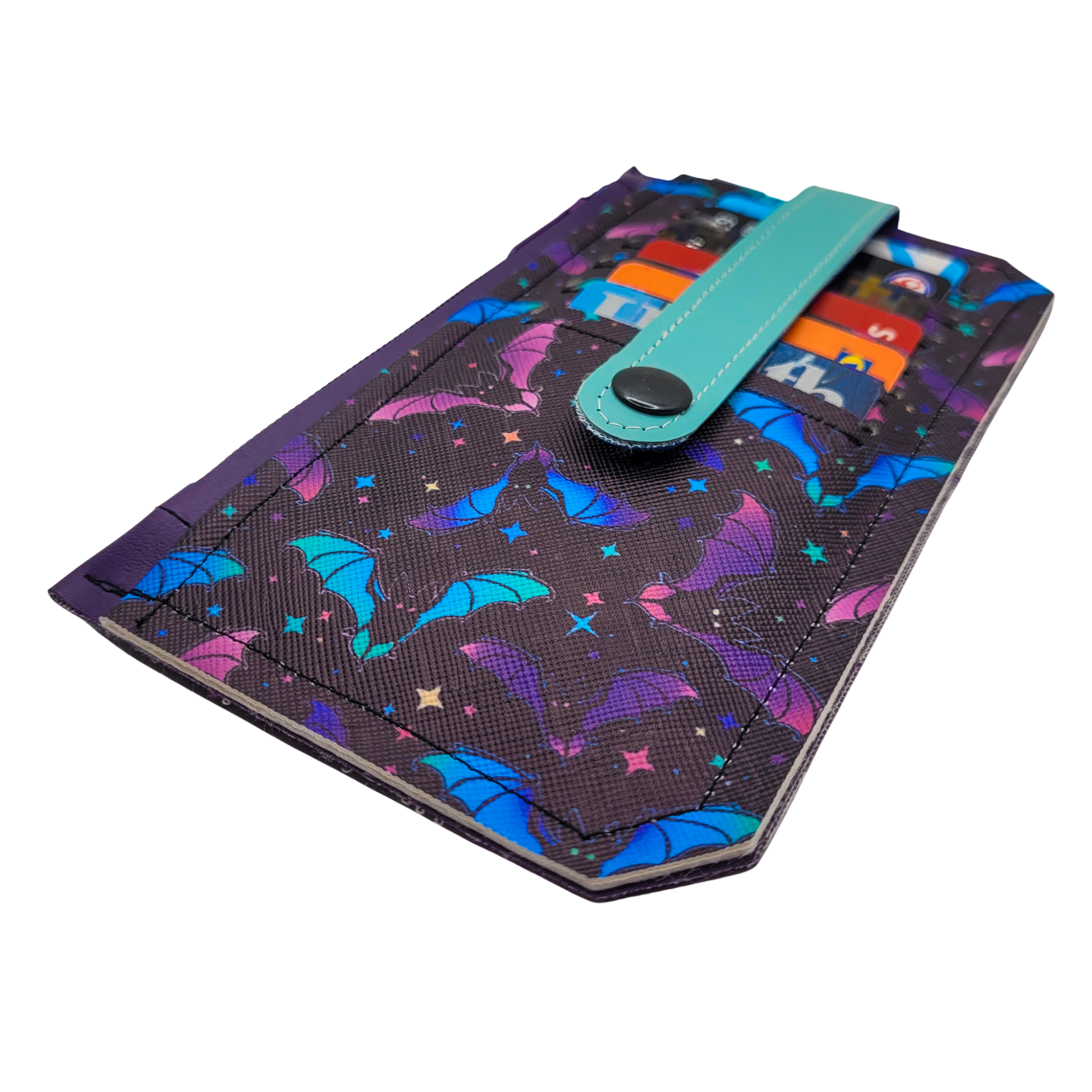 Pastel Bats Vinyl Slim Wallet
