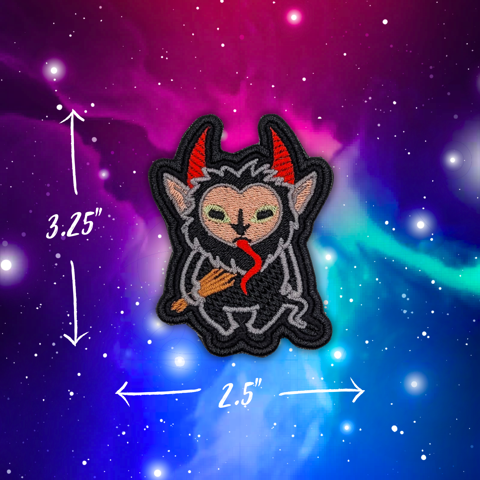 Merry Krampus Embroidered Patch