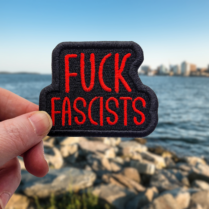 Fuck Fascists Embroidered Patch