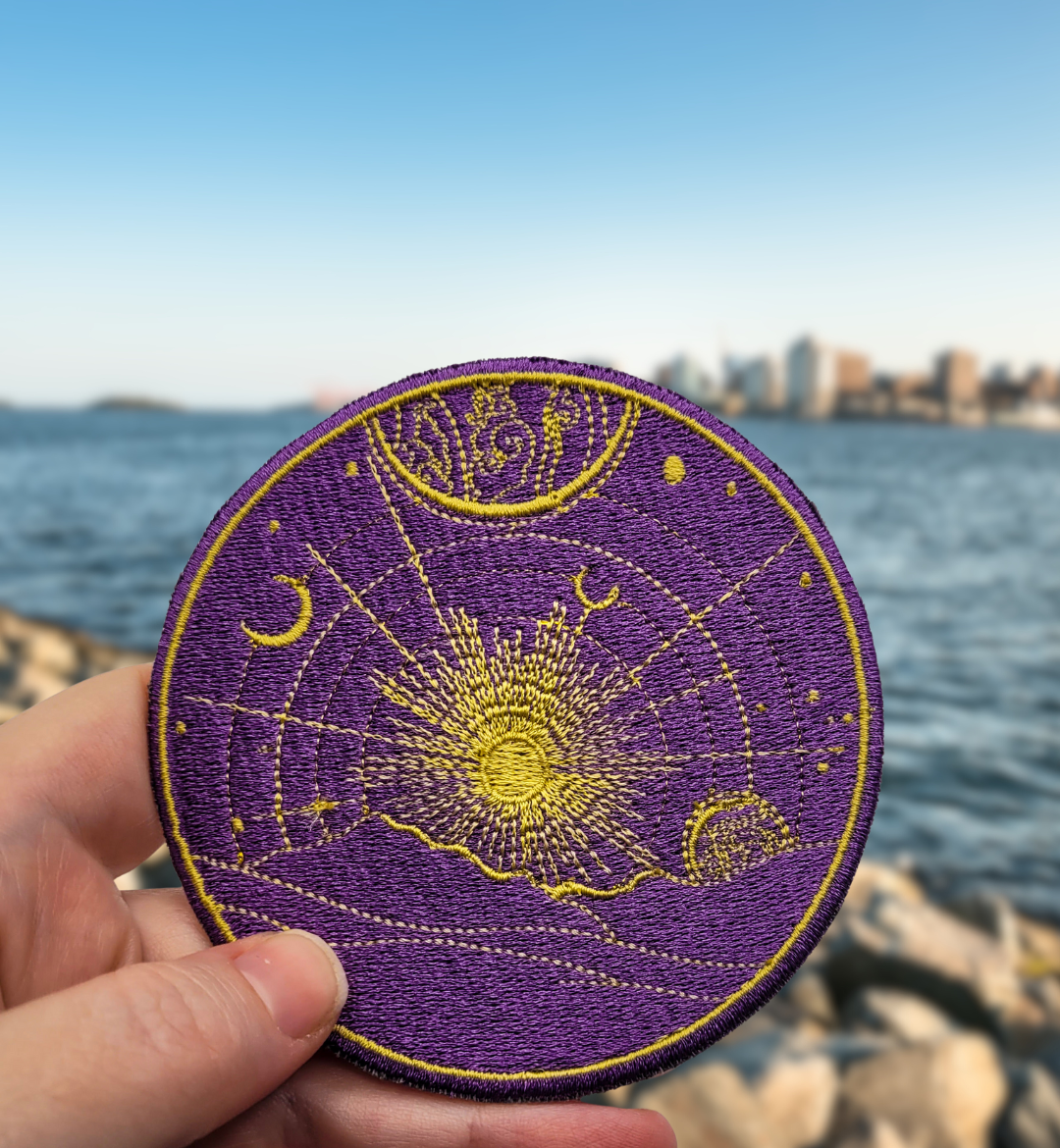 Celestial Skies Embroidered Iron On Patch