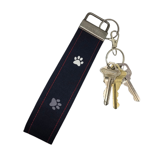 Porte-clés avec empreintes de pattes