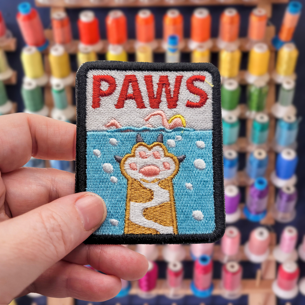 Paws Embroidered Patch