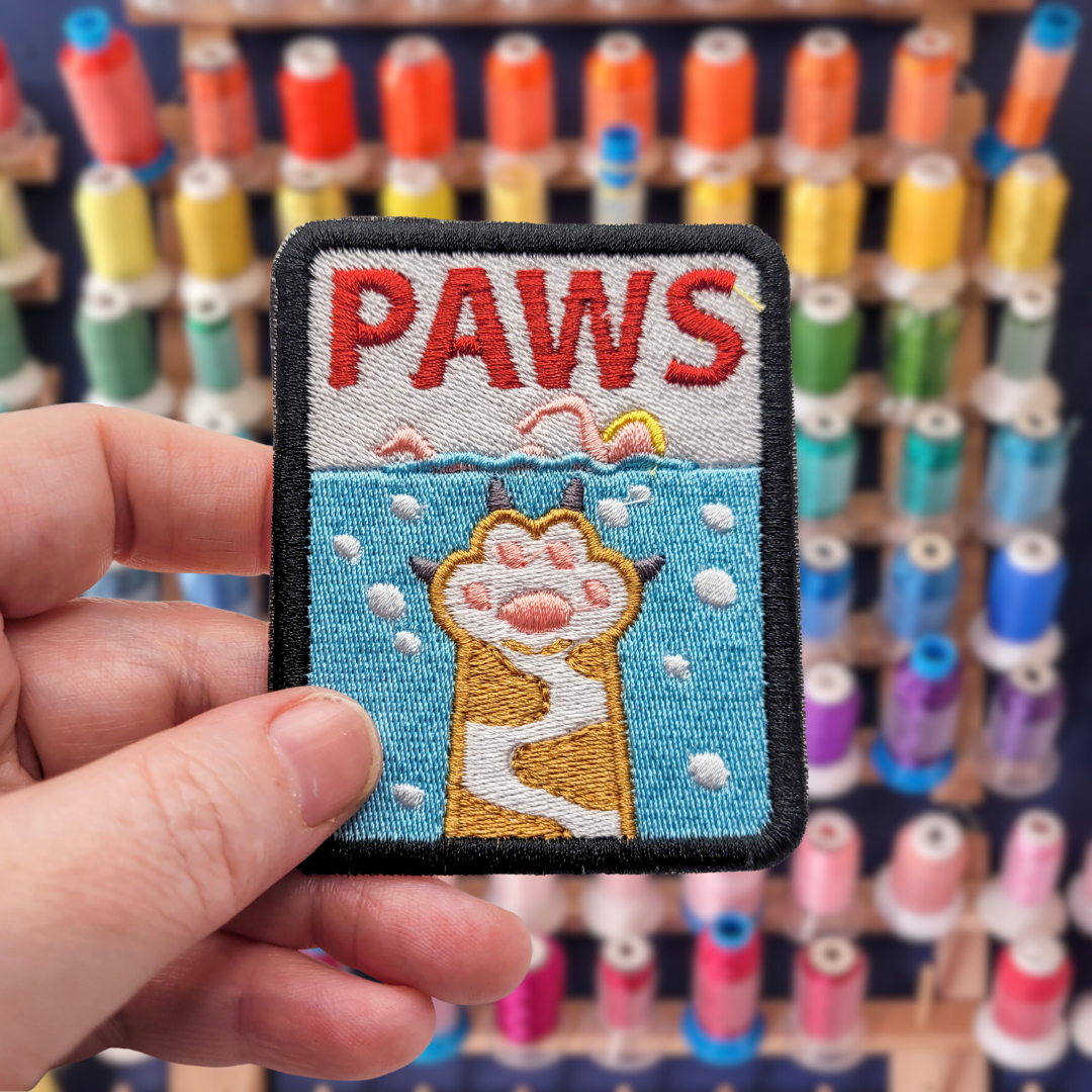 Paws Embroidered Patch