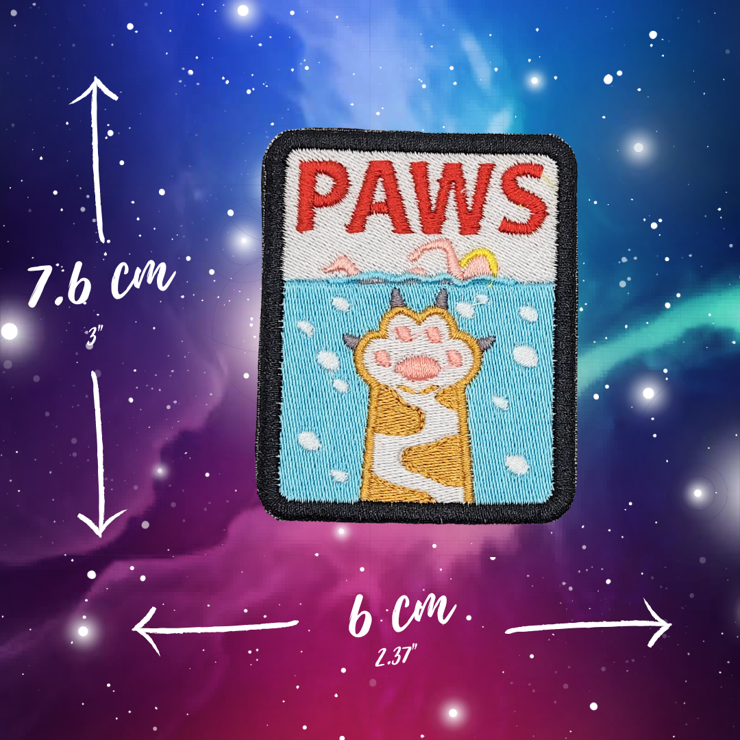 Paws Embroidered Patch