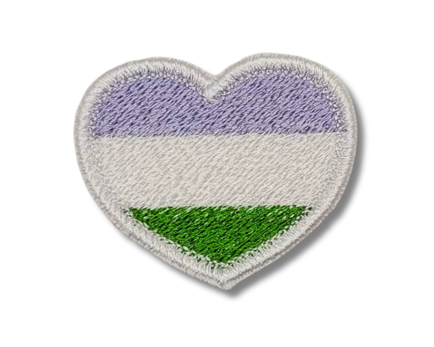 Genderqueer Pride Heart Patch