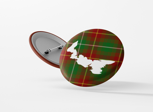 Prince Edward Island Tartan Pinback Button