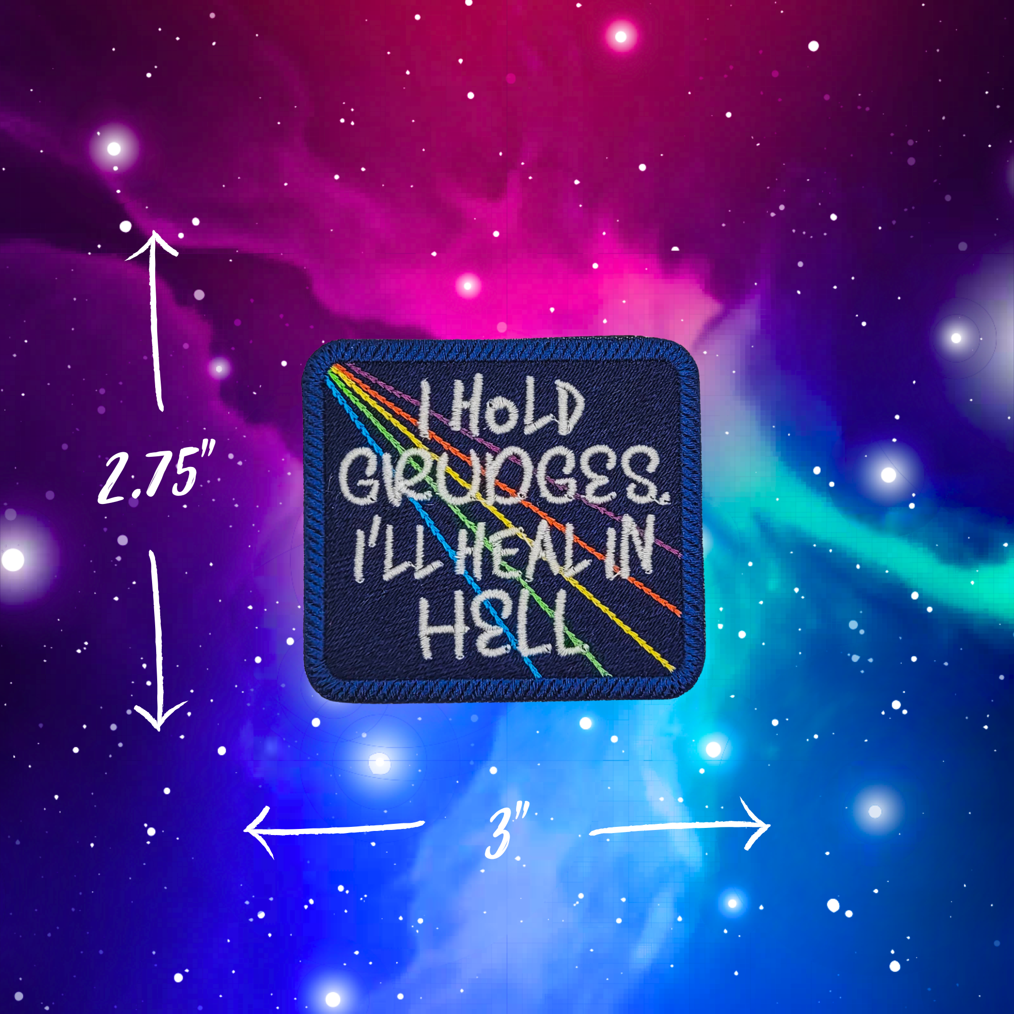 I Hold Grudges Embroidered Patch