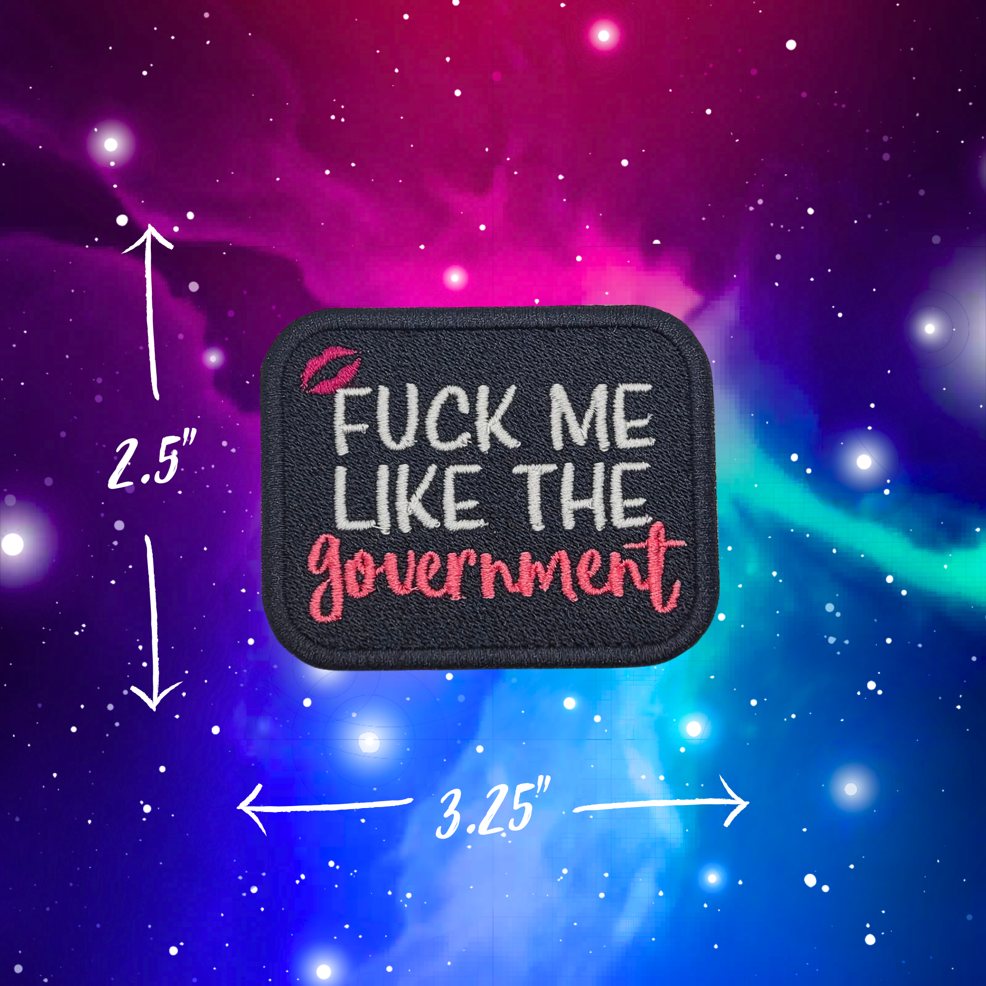 Fuck Me Like The Government Embroidered Patch