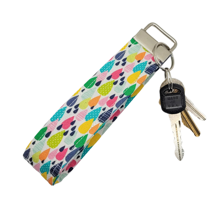 Rainbow Drops Wristlet Keychain