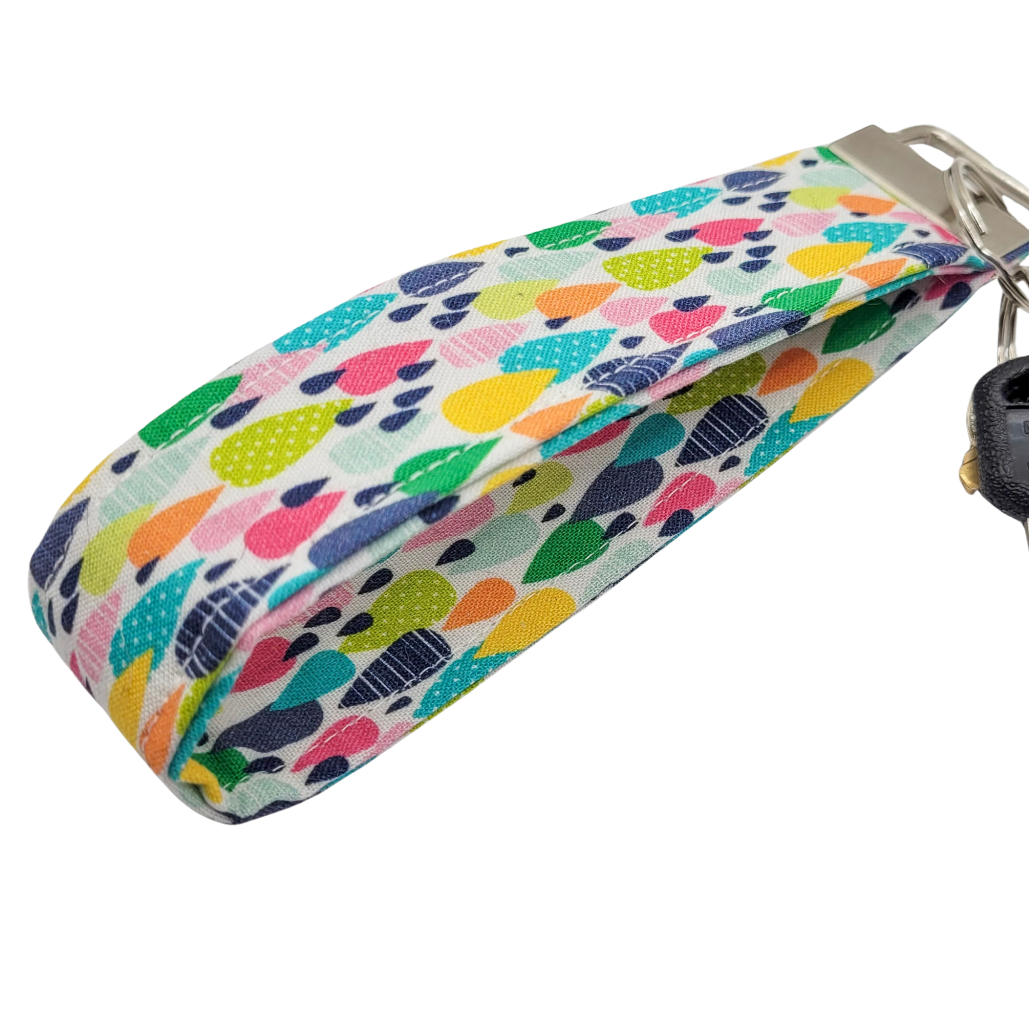Rainbow Drops Wristlet Keychain