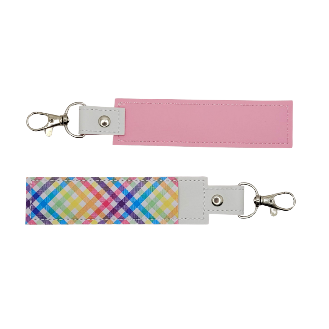 Rainbow Gingham Vinyl Pen Case