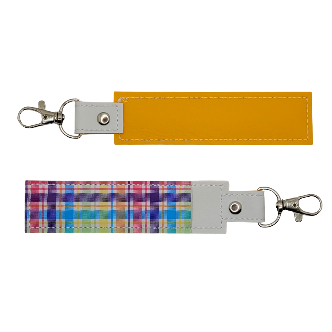 Rainbow Plaid Vinyl Pen Case