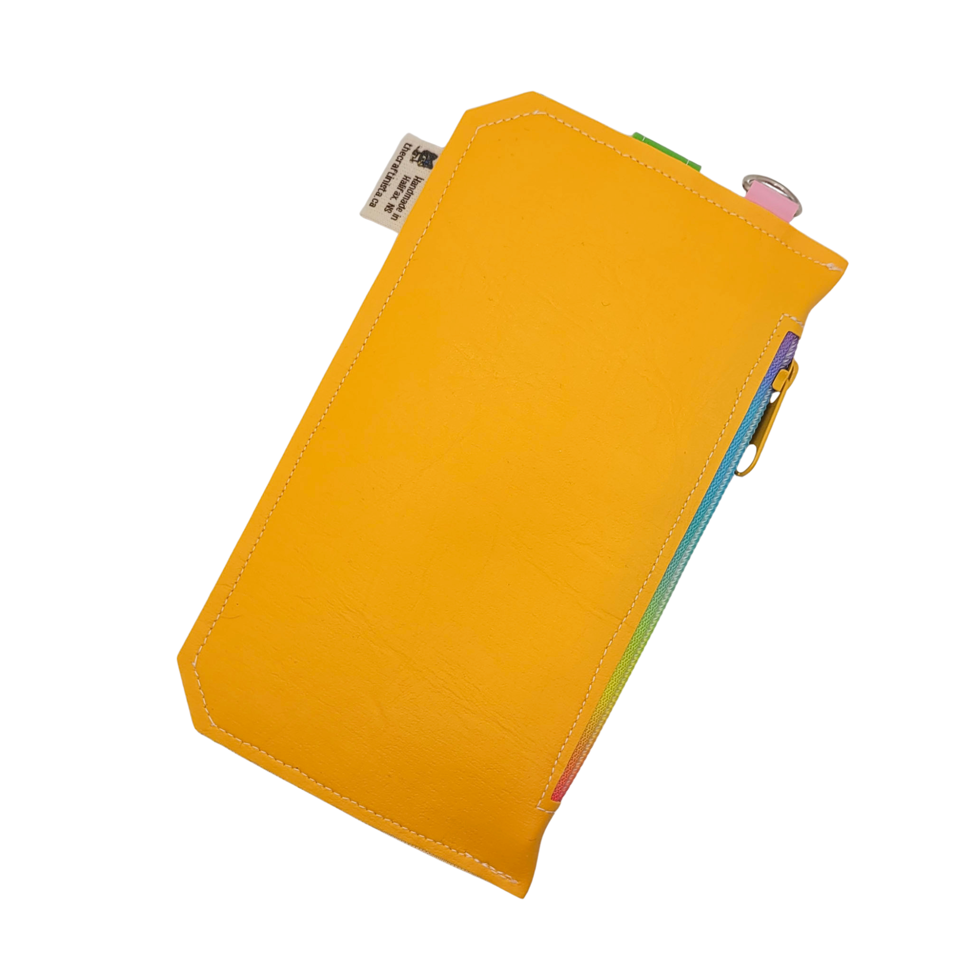 Rainbow Plaid Vinyl Slim Wallet