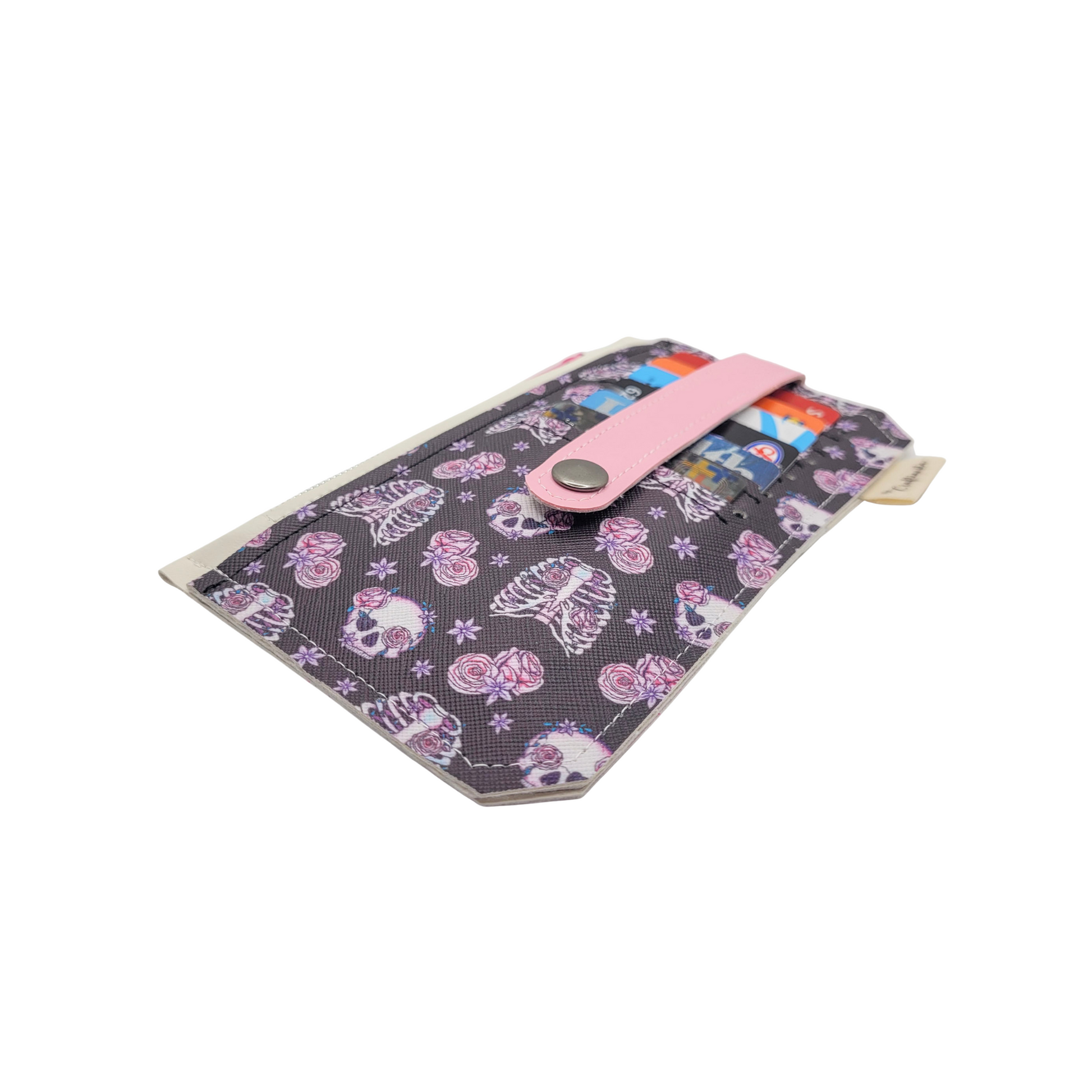 Roses & Skeletons Vinyl Slim Wallet