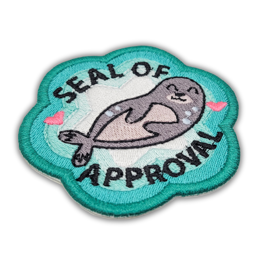 Seal of Approval Embroidered Patch