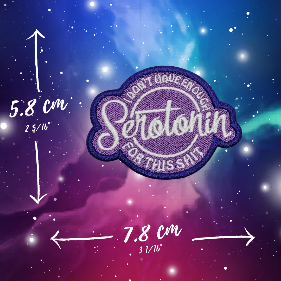 Parche bordado de serotonina