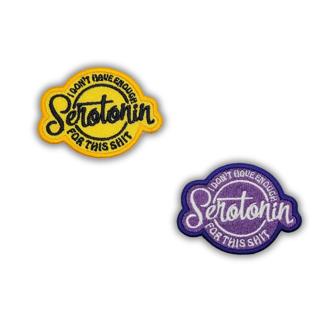 Parche bordado de serotonina