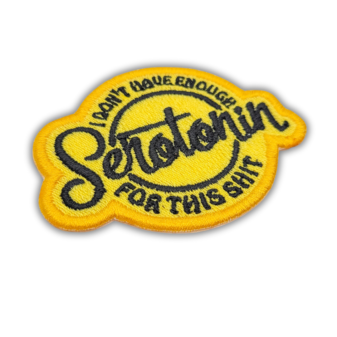 Parche bordado de serotonina