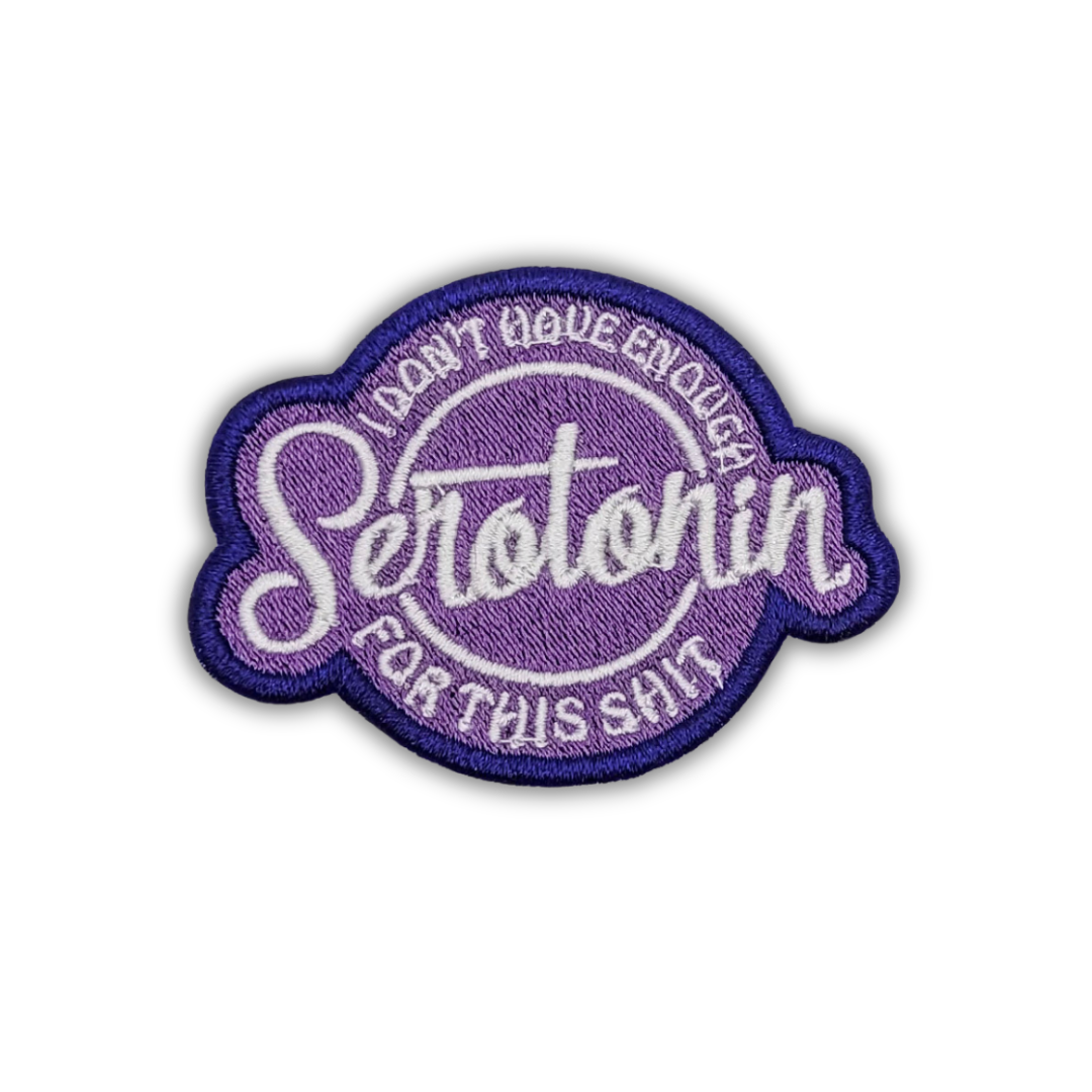 Parche bordado de serotonina