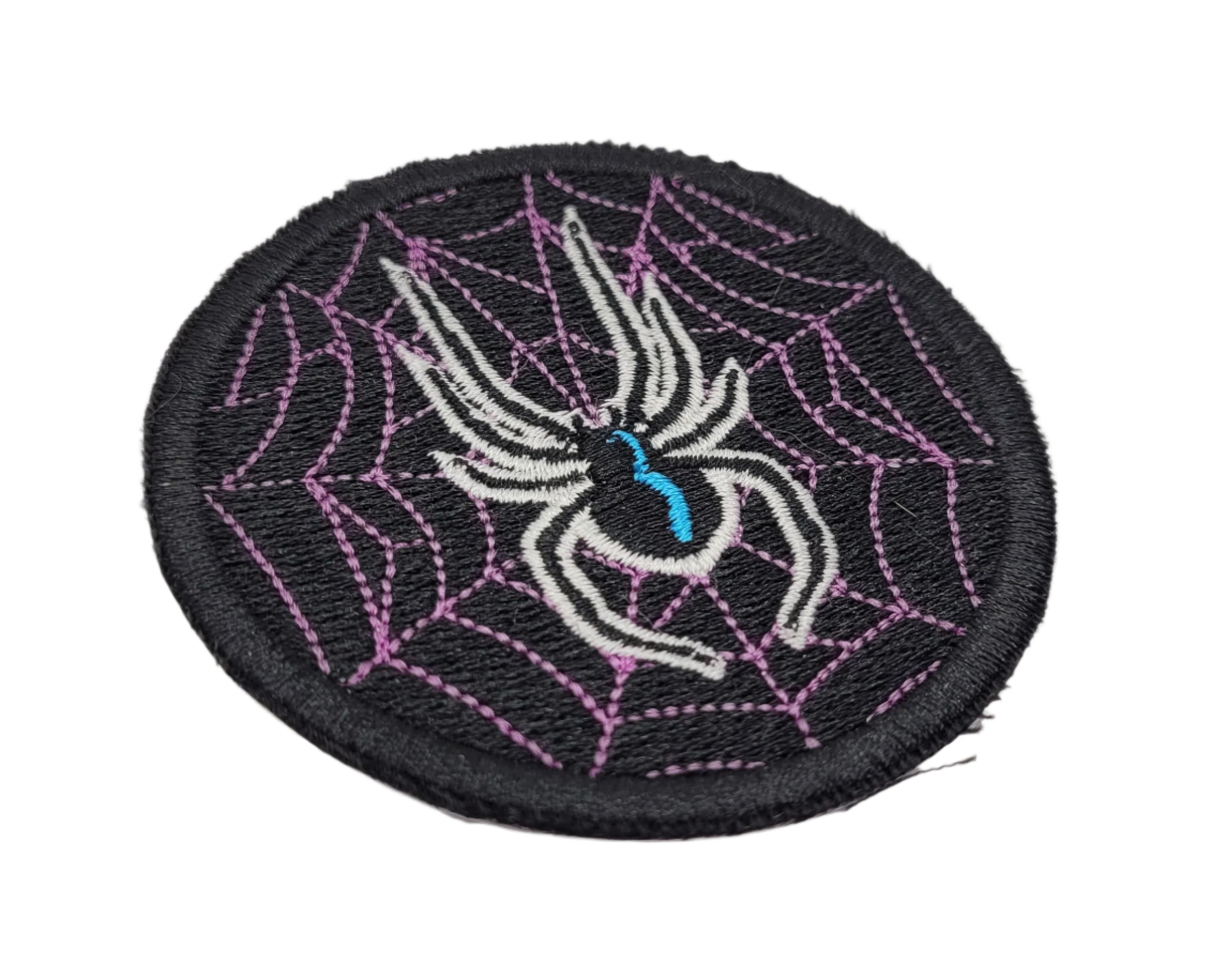 Spider & Web Embroidered Patch