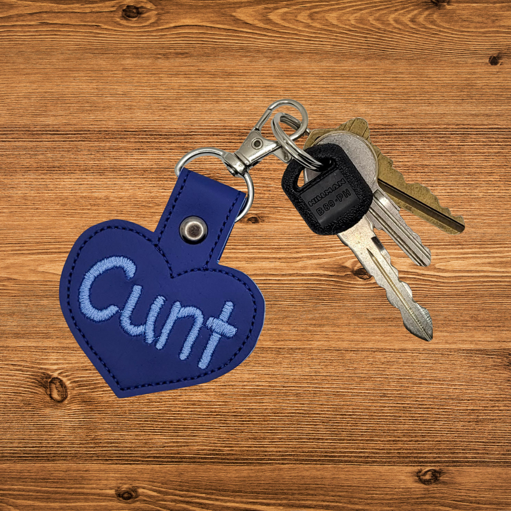 Cunt Heart Keychain