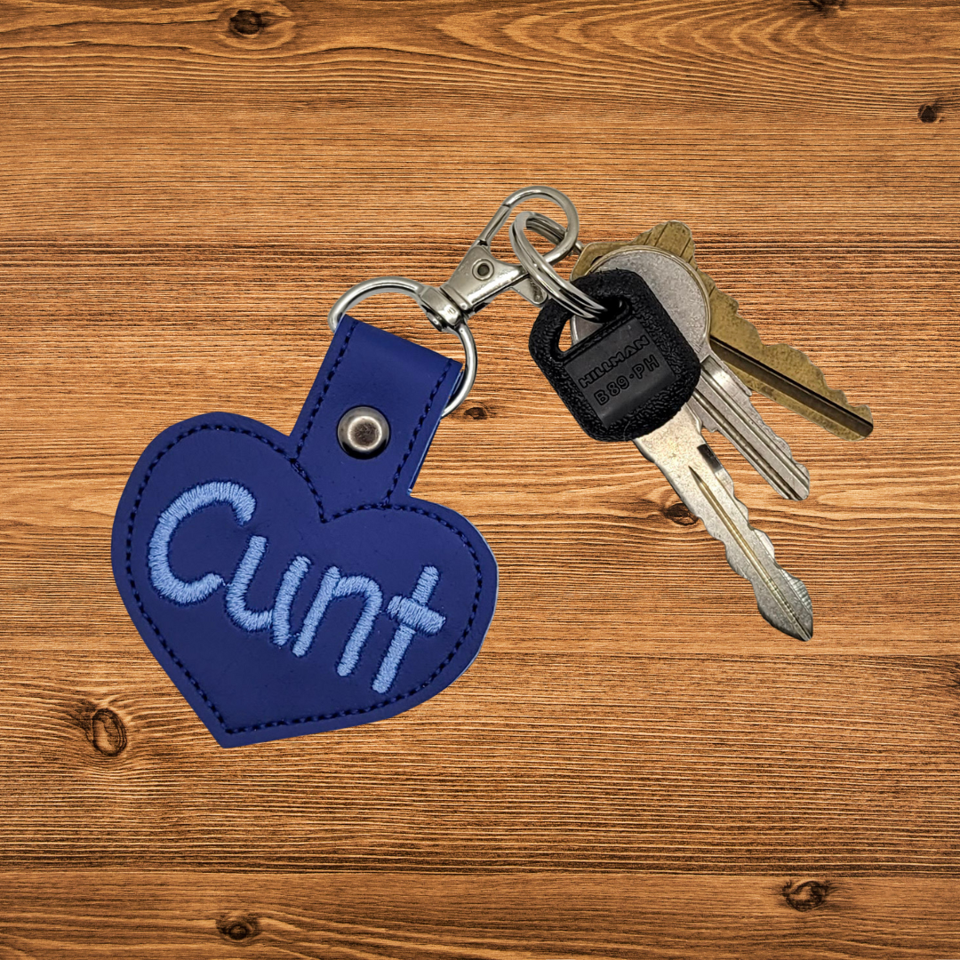 Cunt Heart Keychain