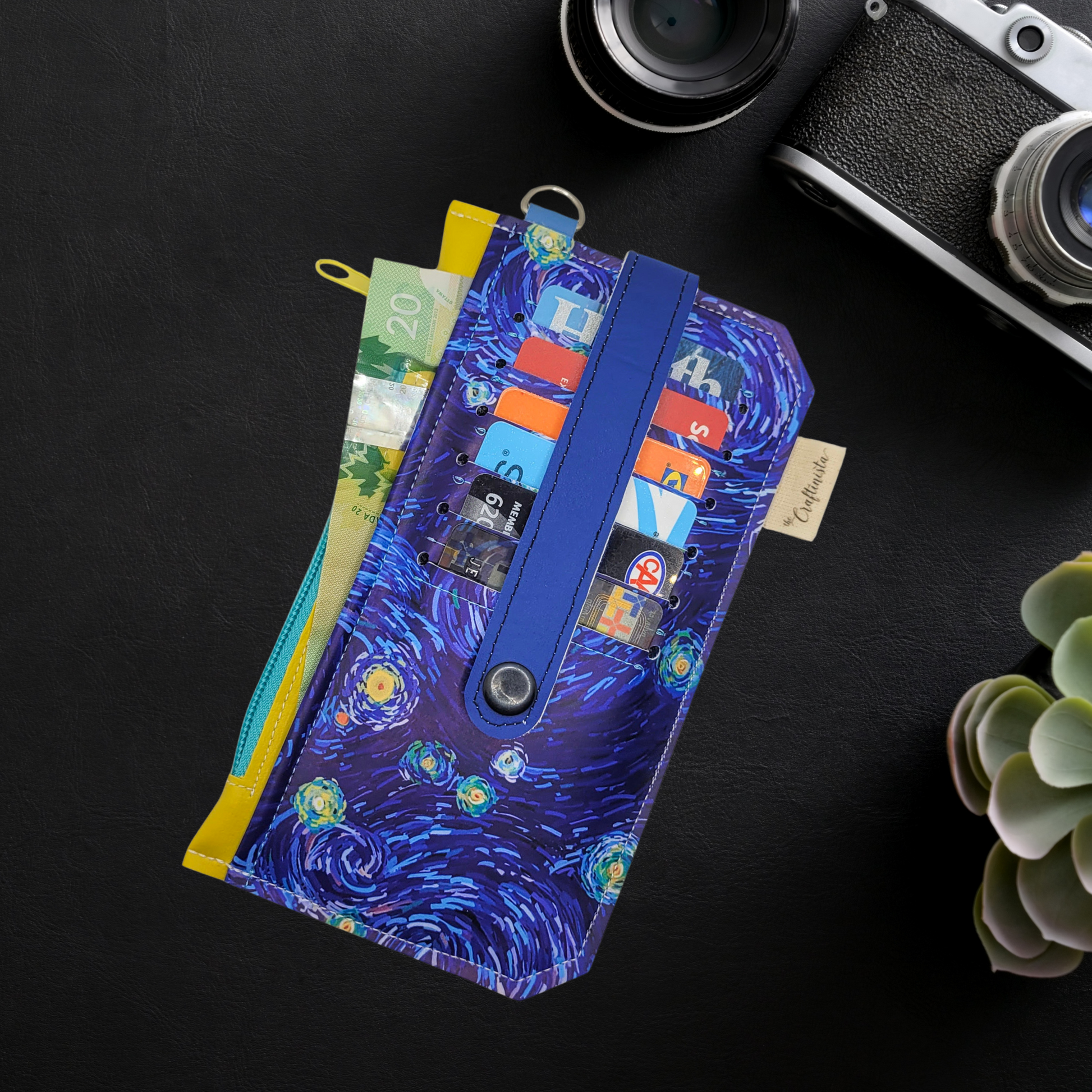 Starry Nights Vinyl Slim Wallet