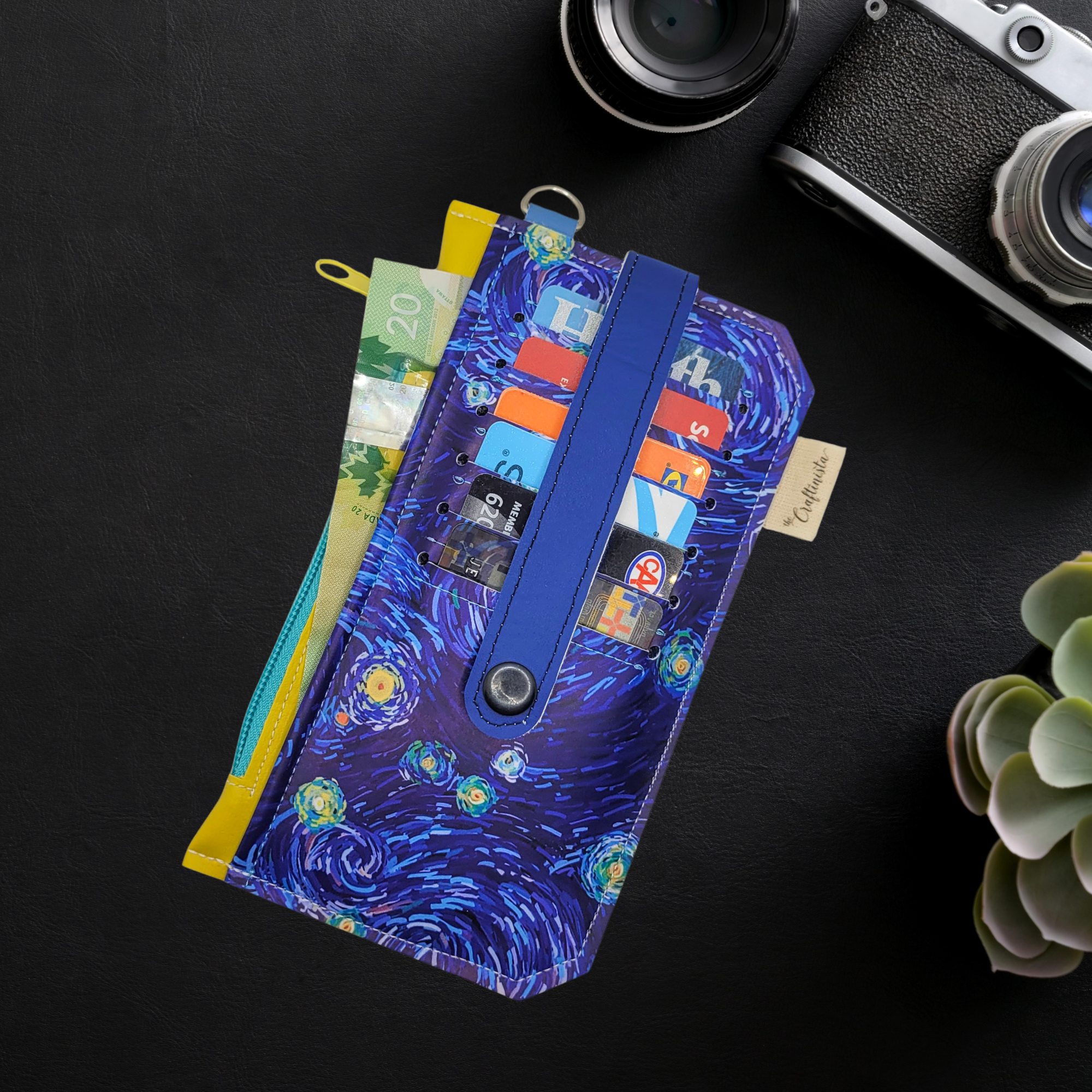 Starry Nights Vinyl Slim Wallet