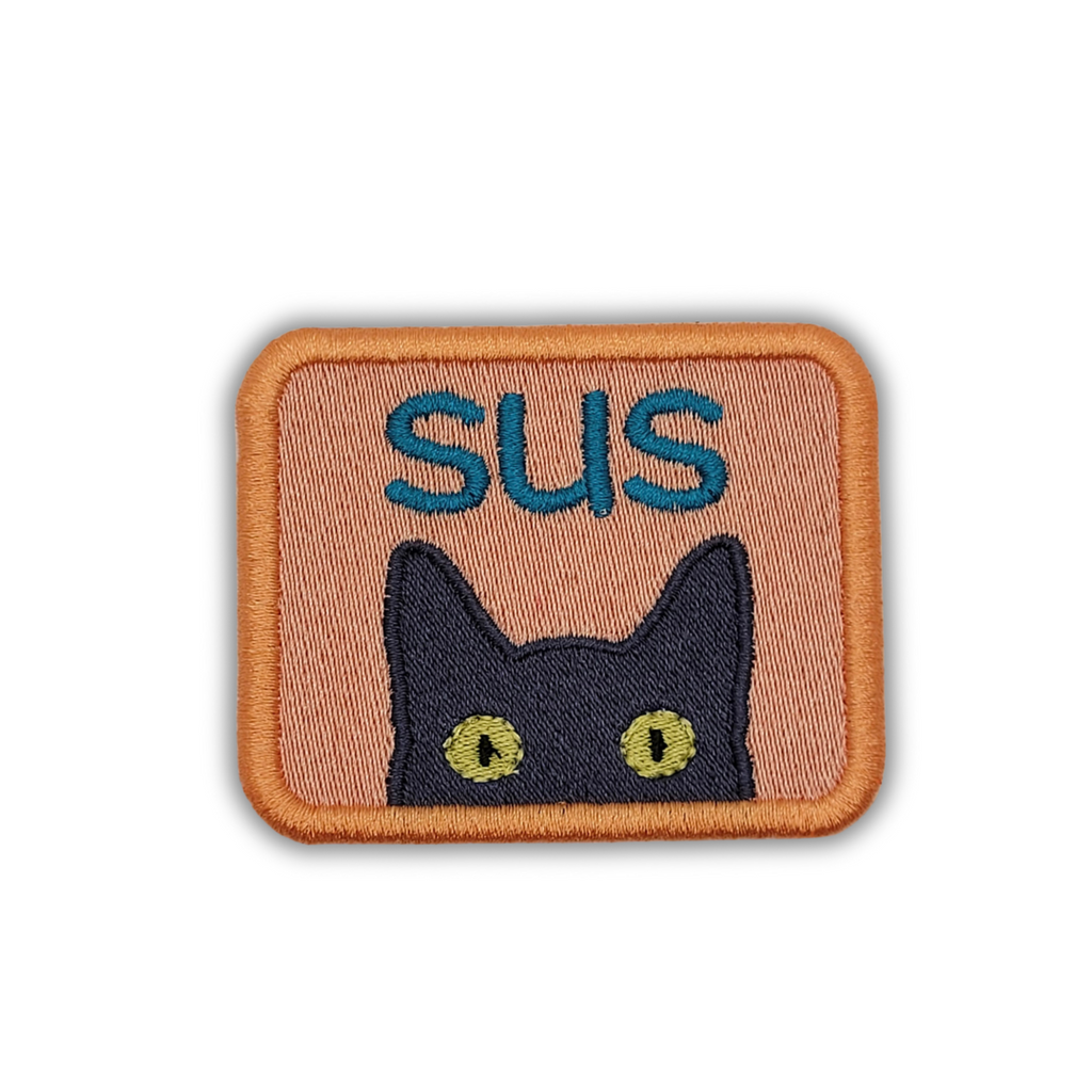 Sus Cat Embroidered Patch