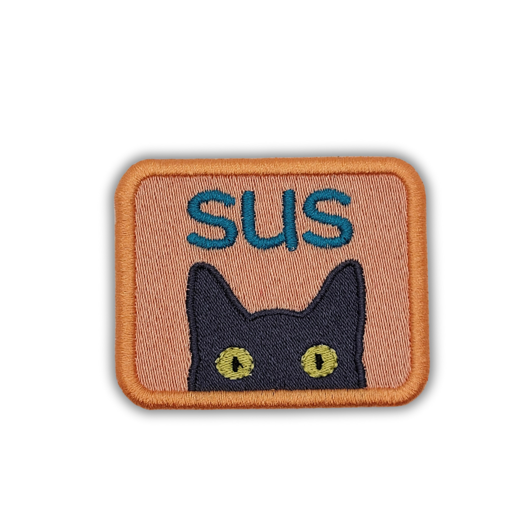 Sus Cat Embroidered Patch