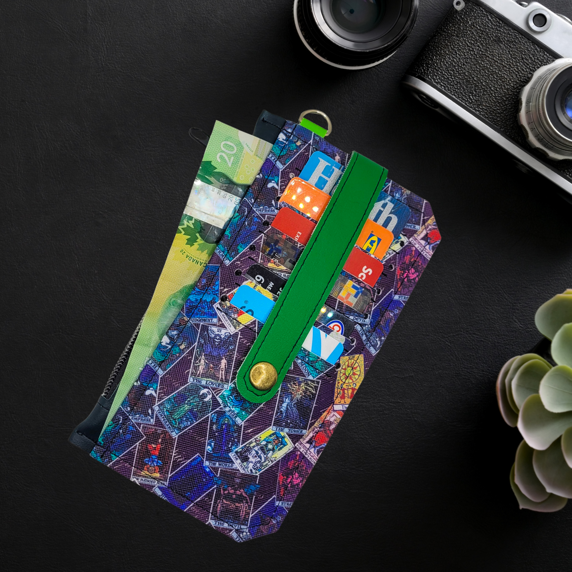 Tarot Card Vinyl Slim Wallet