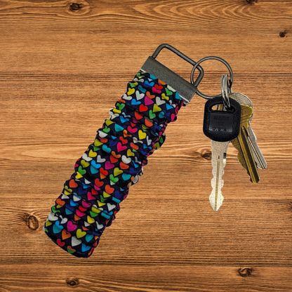 Tiny Hearts Scrunchie Wristlet