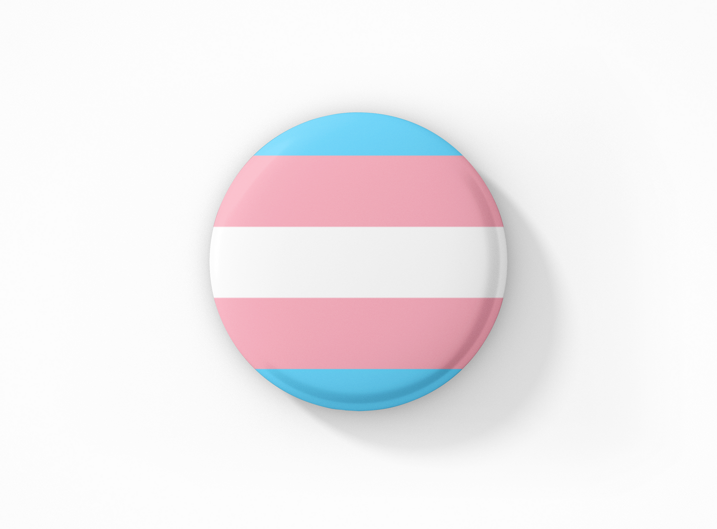 Trans Pride Flag & Cat 1.5" Pinback Button Set