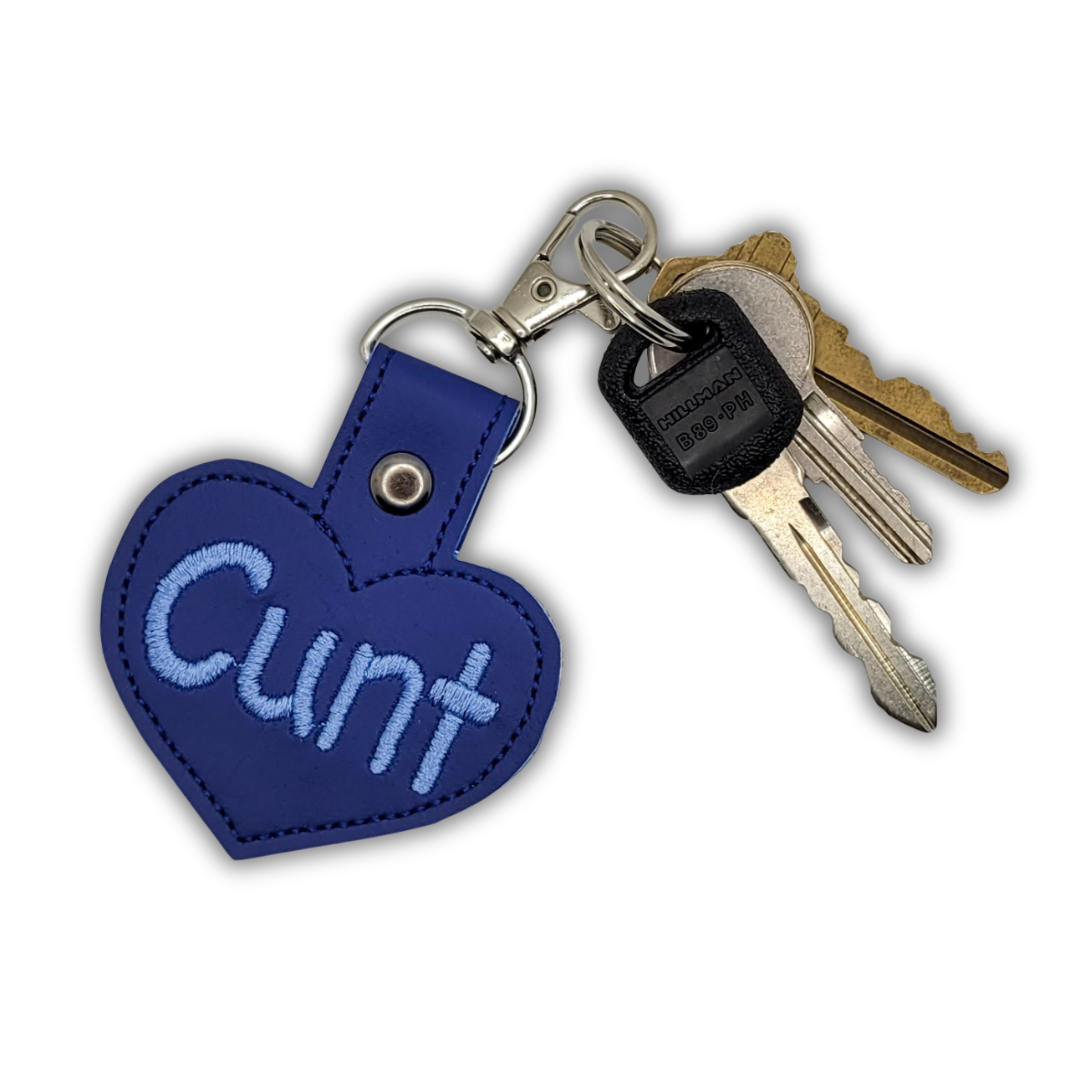 Cunt Heart Keychain