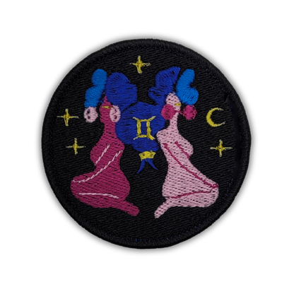 Gemini Zodiac Embroidered Patch