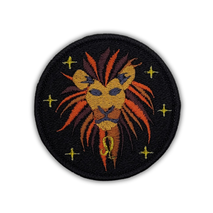 Leo Zodiac Embroidered Patch