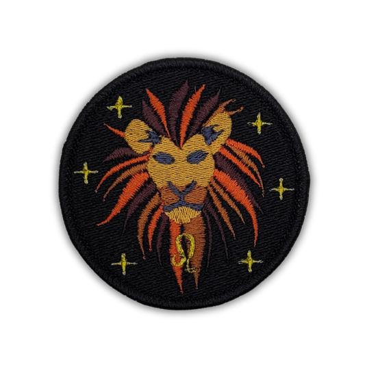 Leo Zodiac Embroidered Patch