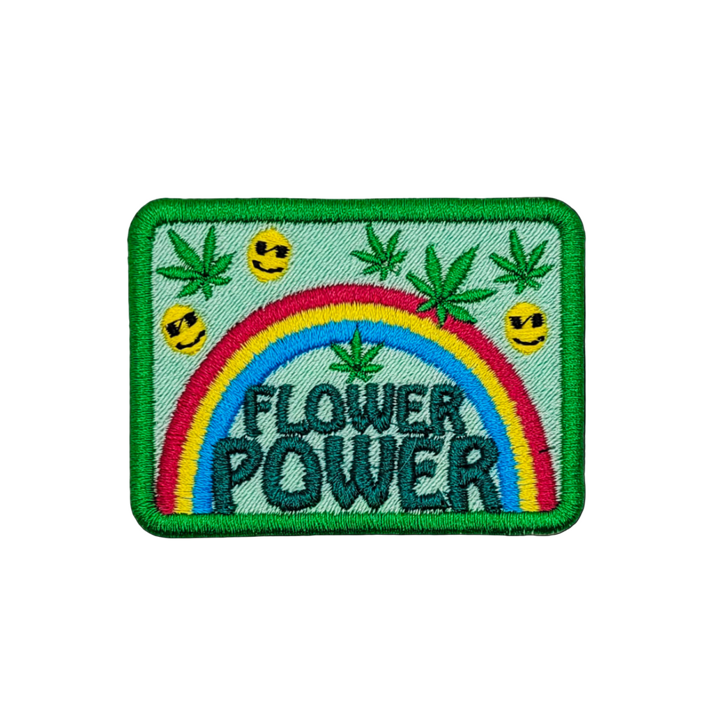 Flower Power Embroidered Patch