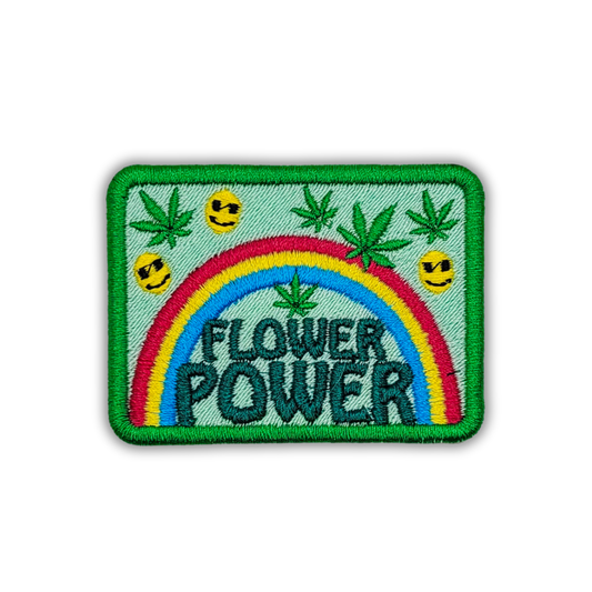 Flower Power Embroidered Patch