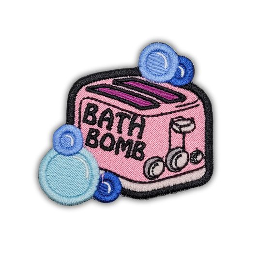 Bath Bomb Toaster Embroidered Patch