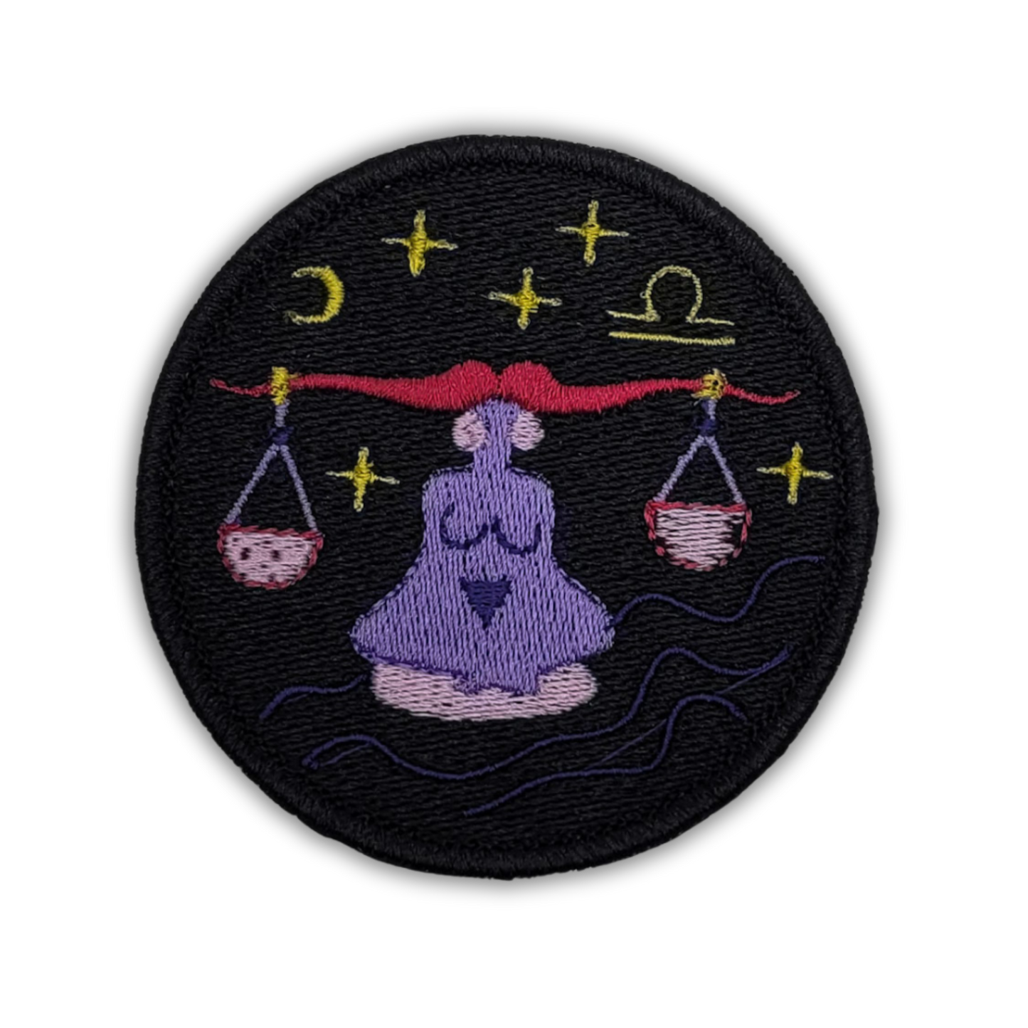 Libra Zodiac Sign Embroidered Patch